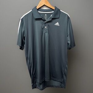 Adidas charcoal climalite polo shirt lightweight size M men’s